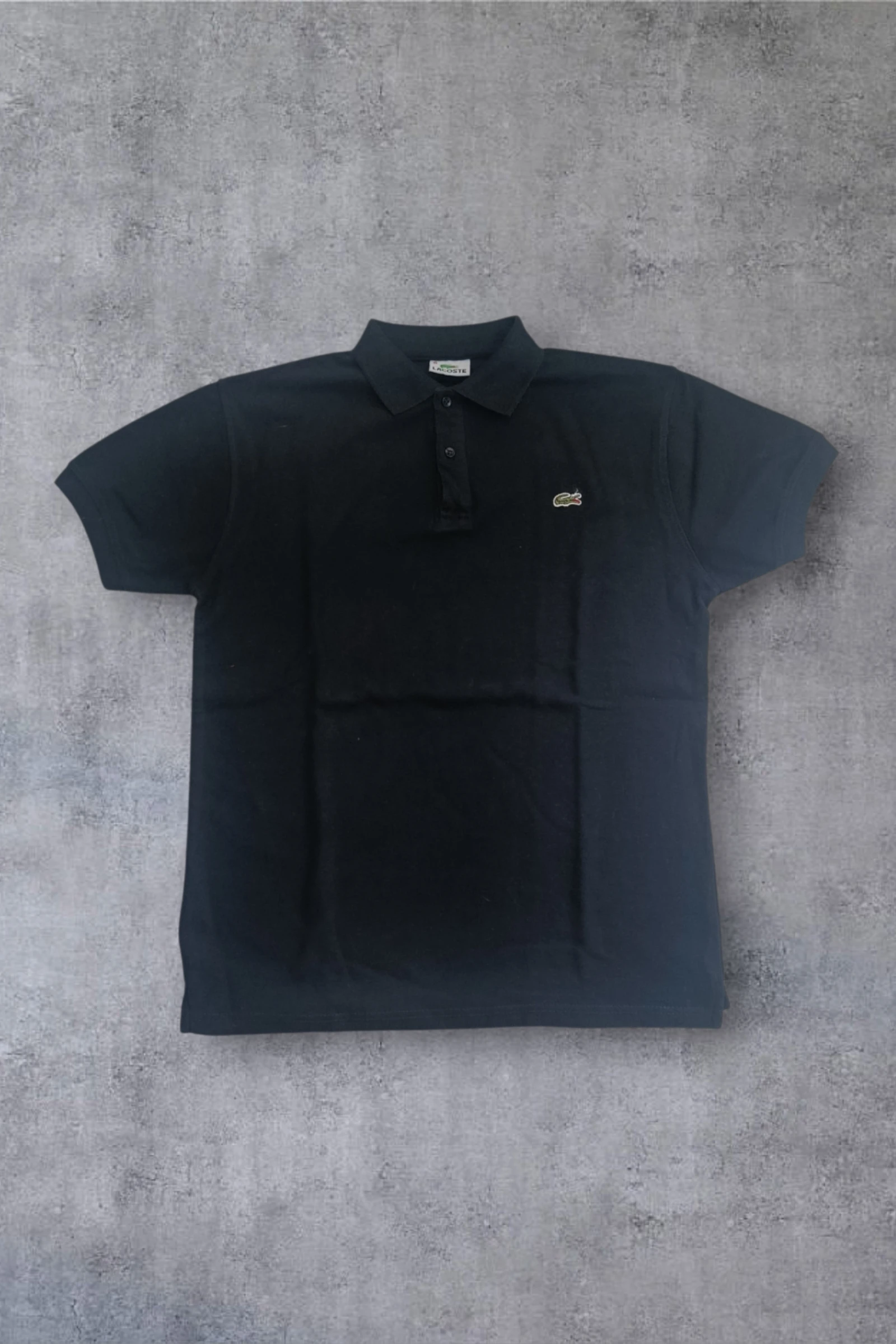 | Polo Lacoste Hombre| Color Negra | 100% Algodón | Talla L |